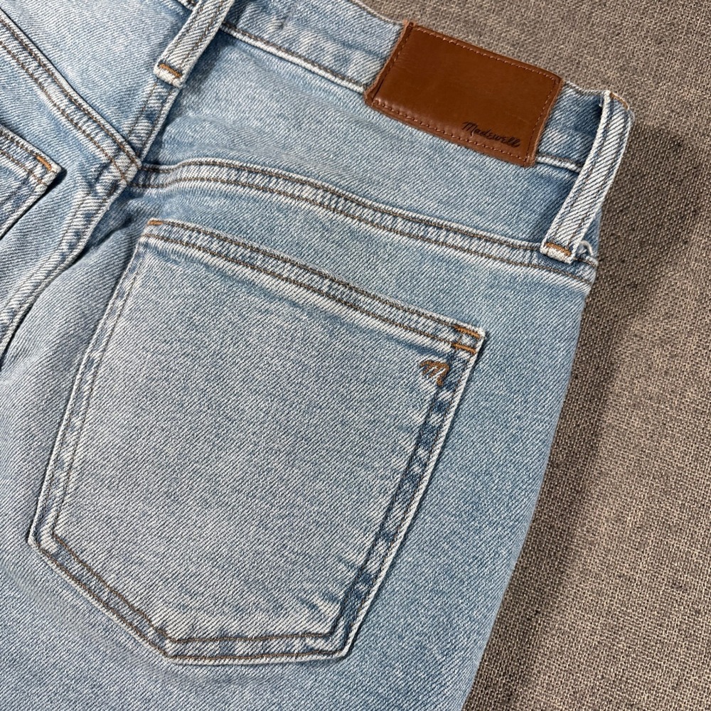Madewell The Perfect Vintage Jean Women 25P Light Blue Distressed Raw Hem